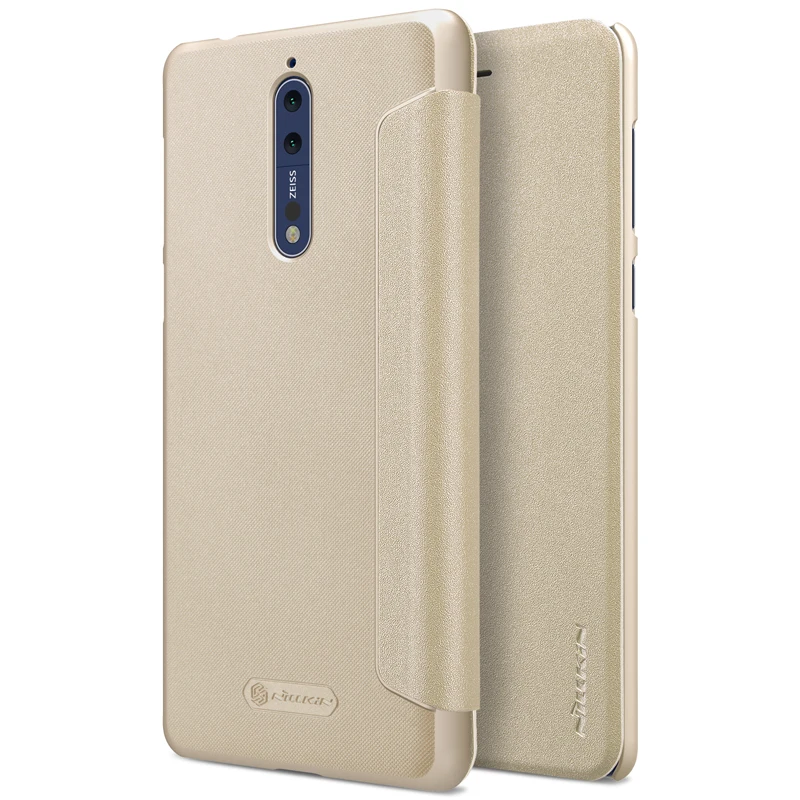 Nillkin для Nokia 8 чехол флип искусственная кожа и пластик PC чехол для Nokia8 противоударный защитный щит ультратонкий