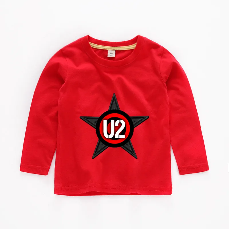 От 2 до 12 лет Детская U2 для маленьких Топы девочек Одежда мальчиков детская одежда