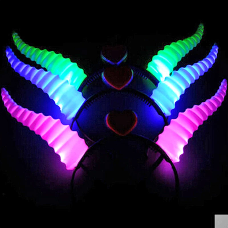 Классические настоящие светодиодные украшения для вечеринки повязки на голову с