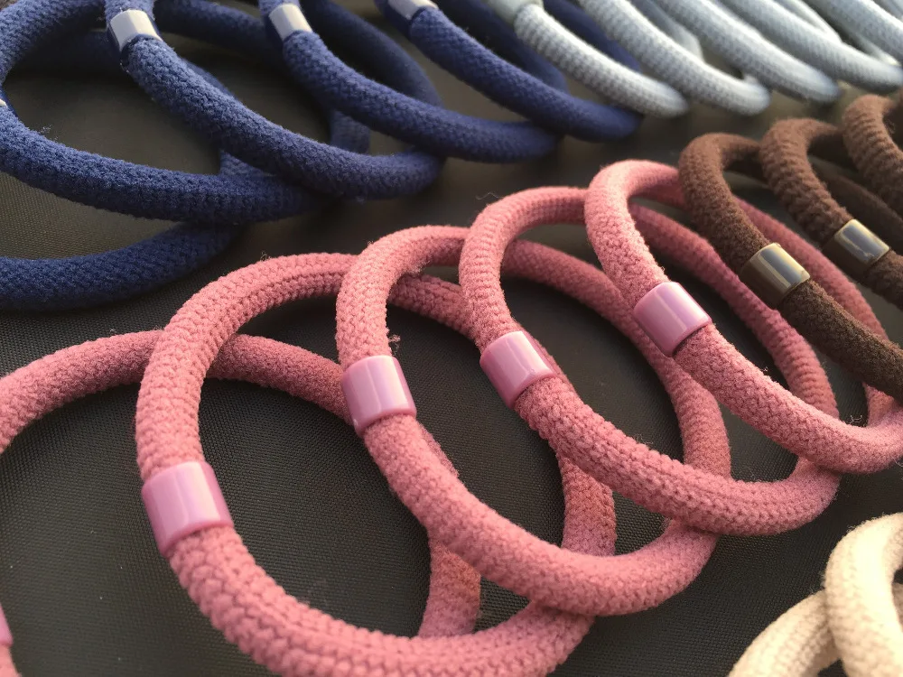 Женские эластичные резинки для волос 12 шт./упак. 8 однотонных цветов|rubber band|hair