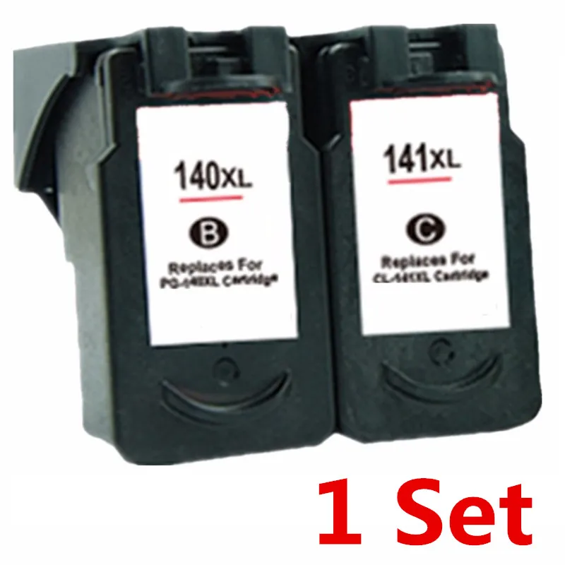 1 Set Восстановленные картриджи для Canon PG-140 PG 140 PG140 CL-141 CL 141 CL141 Pixma MG2580 MG2400 MG2500 IP2880 для струйной печати - Цвет: 1 Set