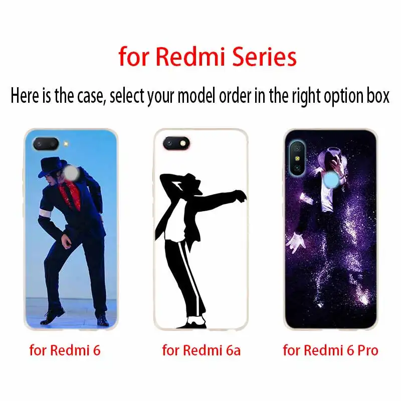 Силиконовый чехол для Xiaomi Redmi Cover 9 8 7 6 5 4 A 9at Prime 4x K20 Pro Y3 Майкл Джексон | Мобильные