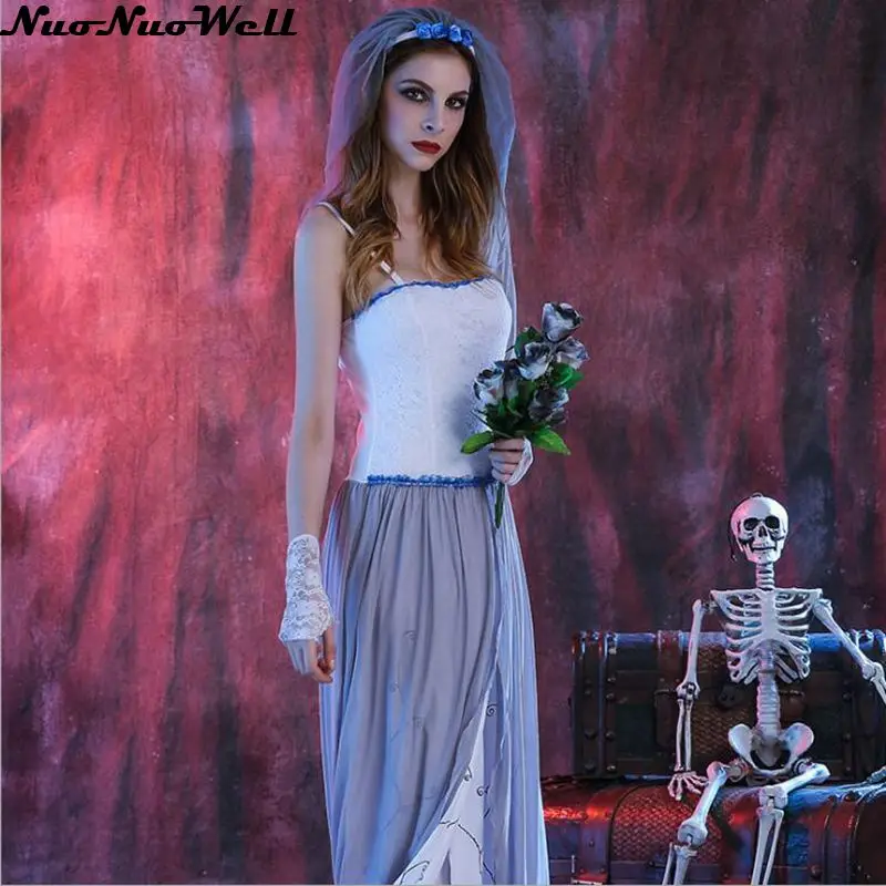 Новинка Лидер продаж Костюм для Хэллоуина женщин Dead Beauty Ghost невесты с трупом