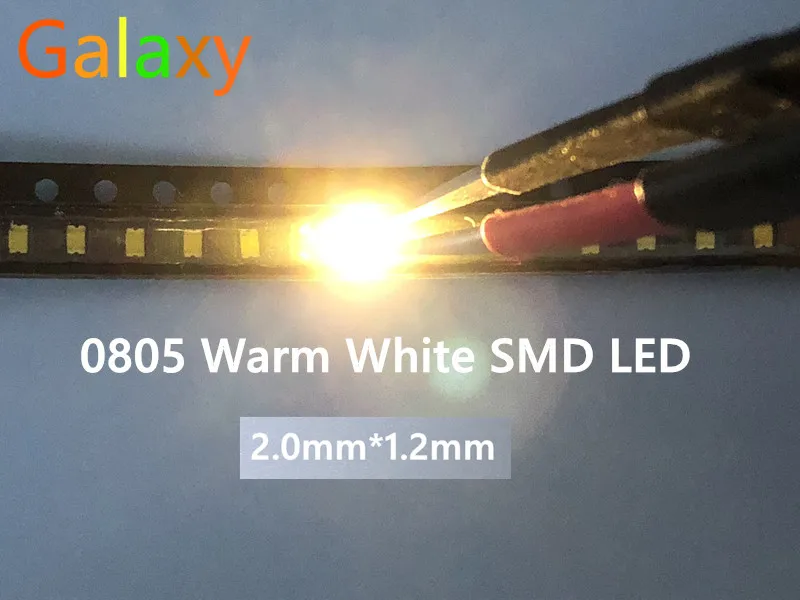 3000 шт 0805 SMD светодиодные теплые белые светодиоды 2800 3200K Светодиодные диодные