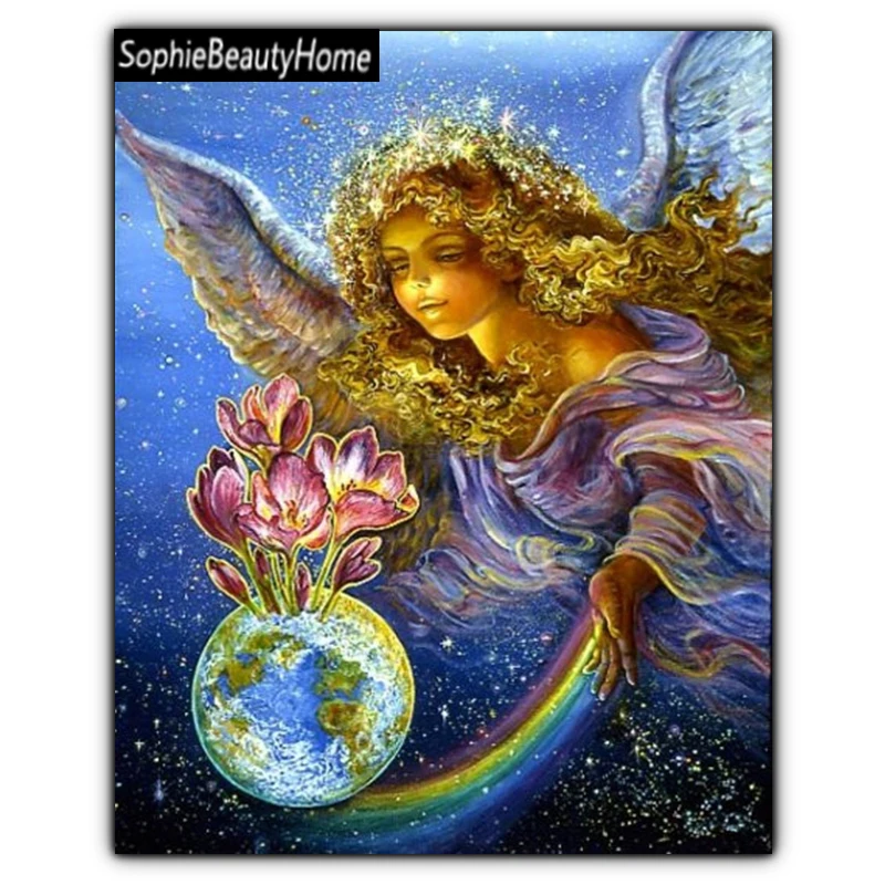

Sophie beauty home Diy diamond painted painted cartoon handmade diamond crystal diamond embroidery full drill round wall decorat