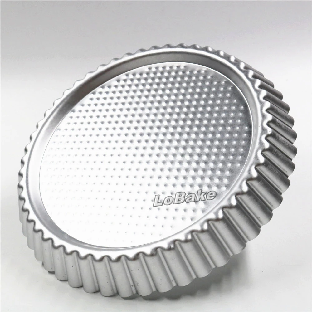 9 дюймовая круглая волнистая боковая Нескользящая анодированная алюминиевая