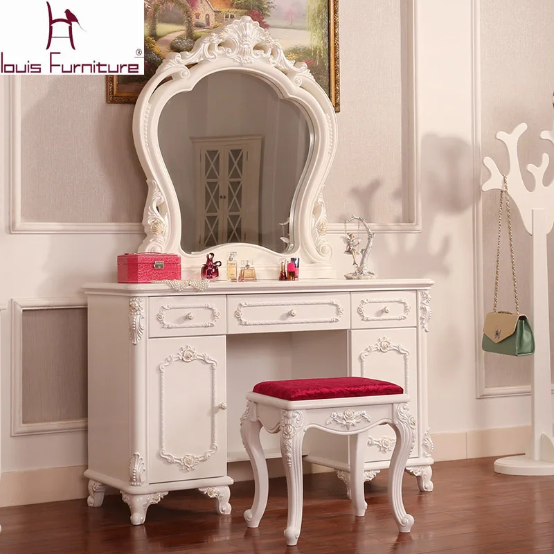 

Large-sized apartment bedroom make up table solid wood high quality