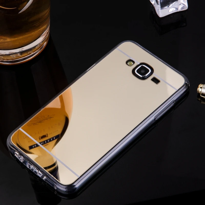 Чехол для телефона samsung Galaxy J7 зеркальный чехол мягкая Задняя накладка чехла из