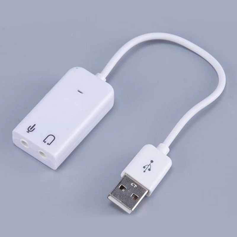 Новый Sienoc USB 2 0 Виртуальный 7 1 канал Xear 3D Внешний звуковая карта аудио адаптер для