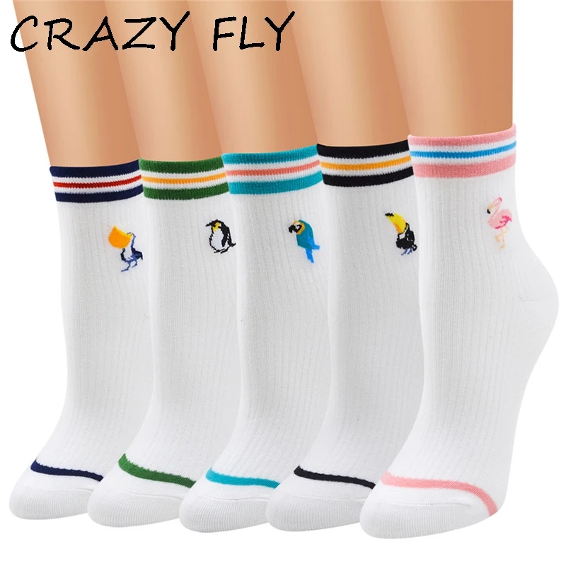 Магазин Crazy Fly популярные женские забавные носки с рисунками из мультфильмов