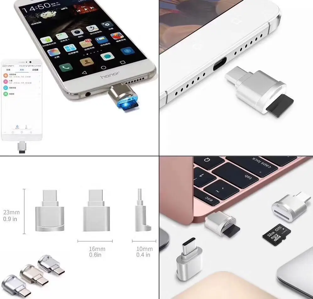 USB-C Type-C для Micro SD SDXC TF кардридер адаптер Macbook и мобильного телефона | Компьютеры