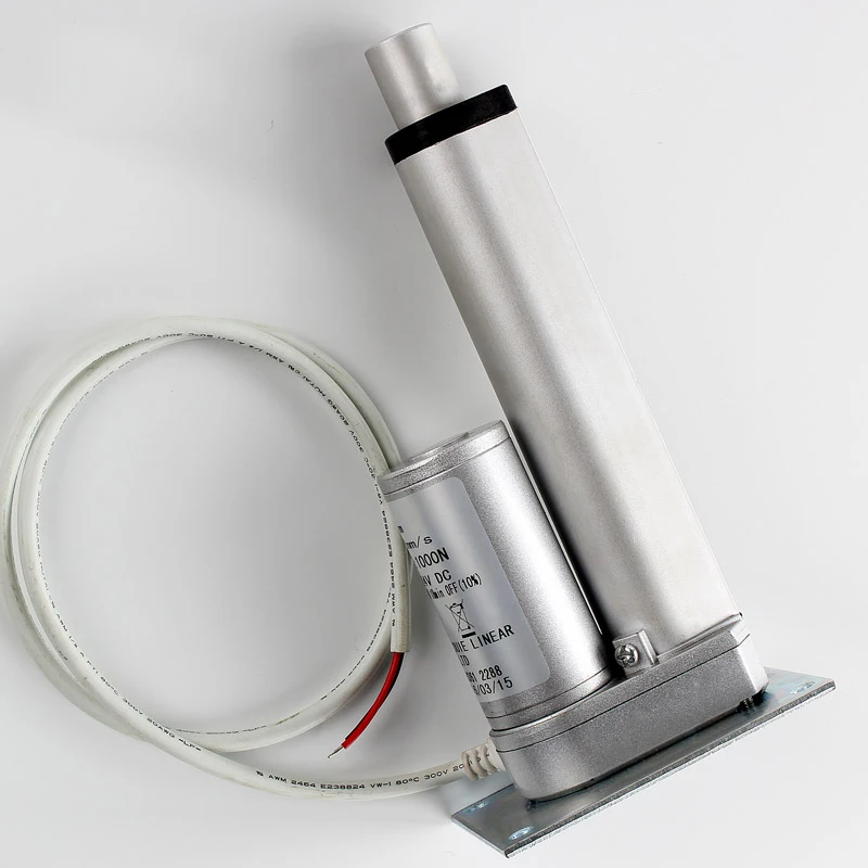 Телескопический гидравлический привод с плоской основой 100 мм 12 в пост. Тока 24 В |