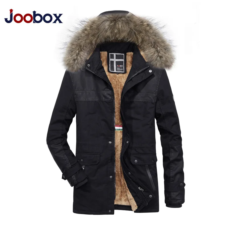 Winter Men Jacket Long Fur Coat with Hood Thick Warm Outwear Windbreaker Plus Size Snow Jackets 2018 New Clothing Army Green | Мужская