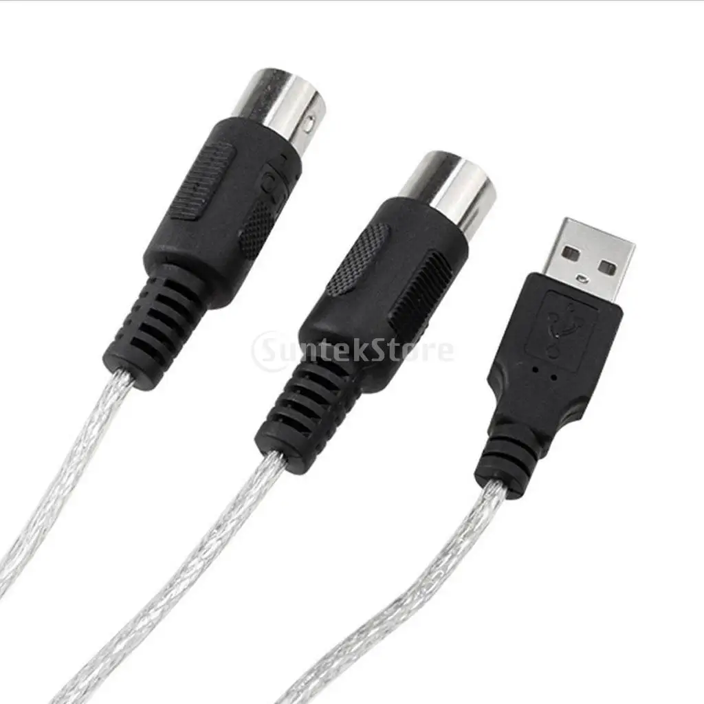 Кабель-переходник MIDI к USB адаптер для ПК музыкальной клавиатуре | Электроника