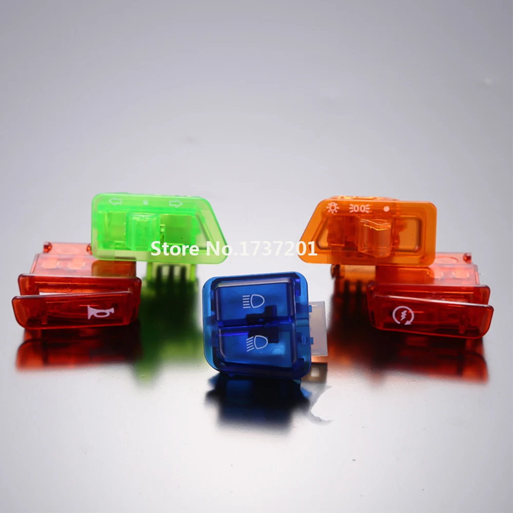 5 шт./лот цветной сигнал для мотоцикла диммер поворотный стартер одна кнопка