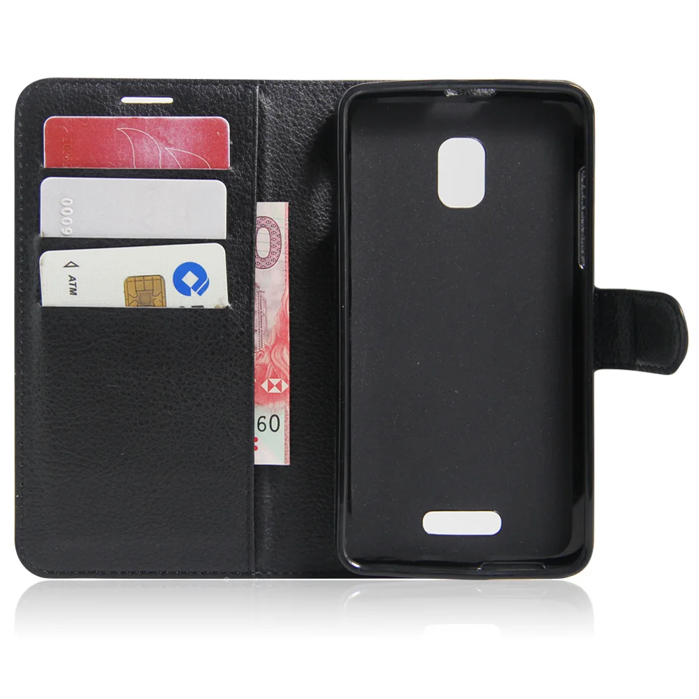 PT-0253 для Alcatel Pop Star 5022D защитная оболочка телефона личи шаблон сплошной цвет