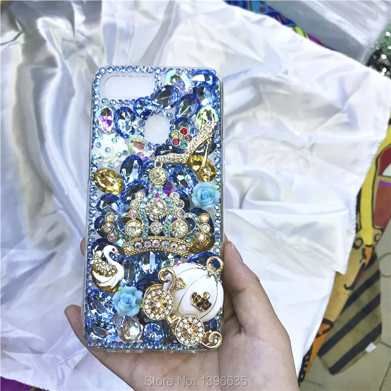 Роскошный блестящий 3D чехол с короной и замком для Samsung Galaxy A6 A8 Plus A9 A7 2018 A750 A5 2017