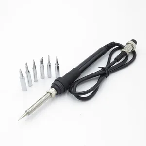 Электрическая паяльная железная паяльная станция 936, 5-контактный сварочный горячий пистолет 50 Вт 24 В, сменный ремонтный инструмент + 6 железных наконечников