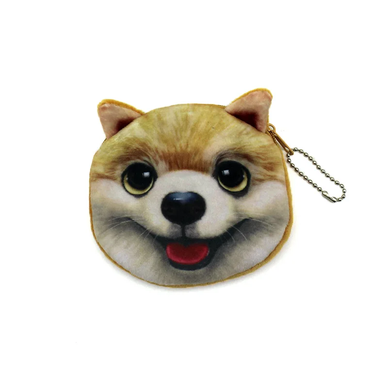 YIYOHI новый милый стиль Новинка 3D кошка и собака на молнии плюшевый кошелек Kawaii