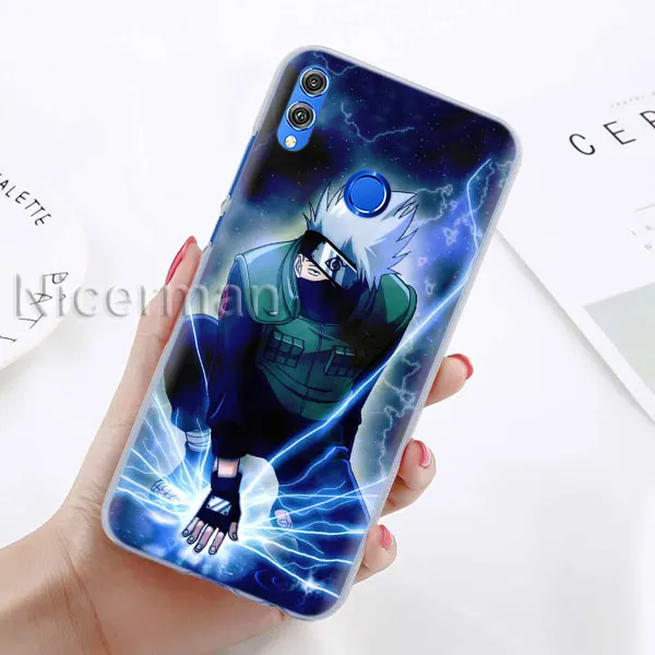 A-09 Чехол для телефона для Honor Y9 Y7 Y5 Y6 Y9 Honor 10 20 Lite 8X 8A Play прозрачный Чехол аниме Наруто Хатаке Какаши - Цвет: A-09
