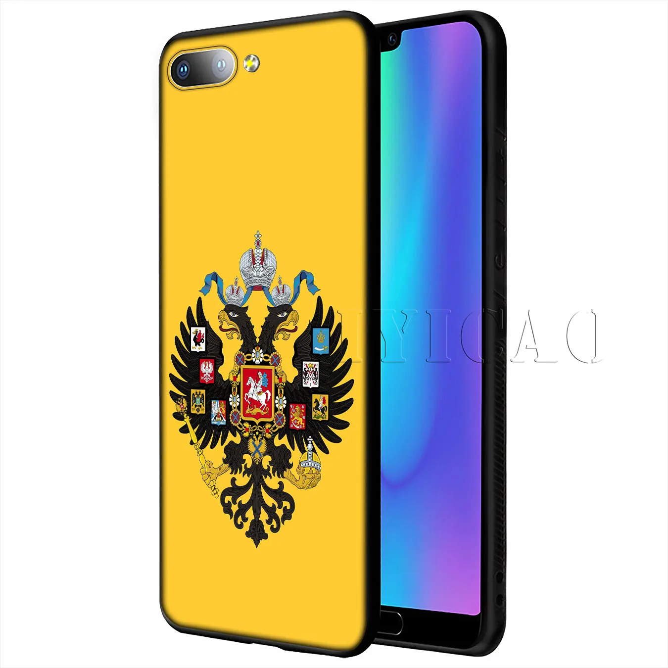 Iyicao герб России флаг Мягкий чехол для huawei P20 Pro P10 P8 P9 P30 Lite Mini 2017 P Smart 2019 крышка |