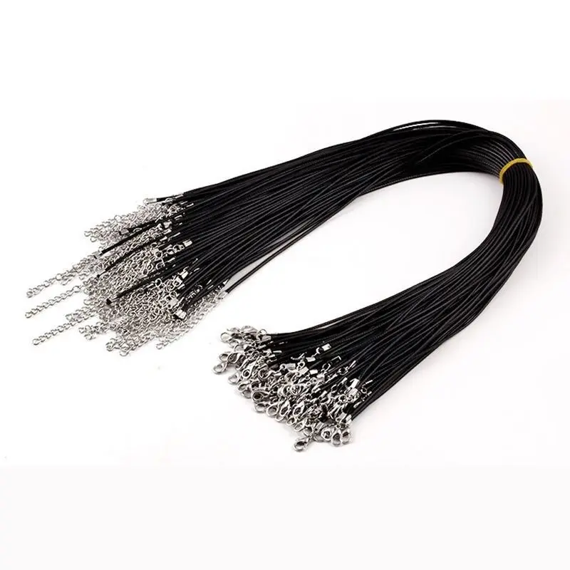 10 шт. из искусственной кожи регулируемый плетеный Канат Ожерелья для мужчин