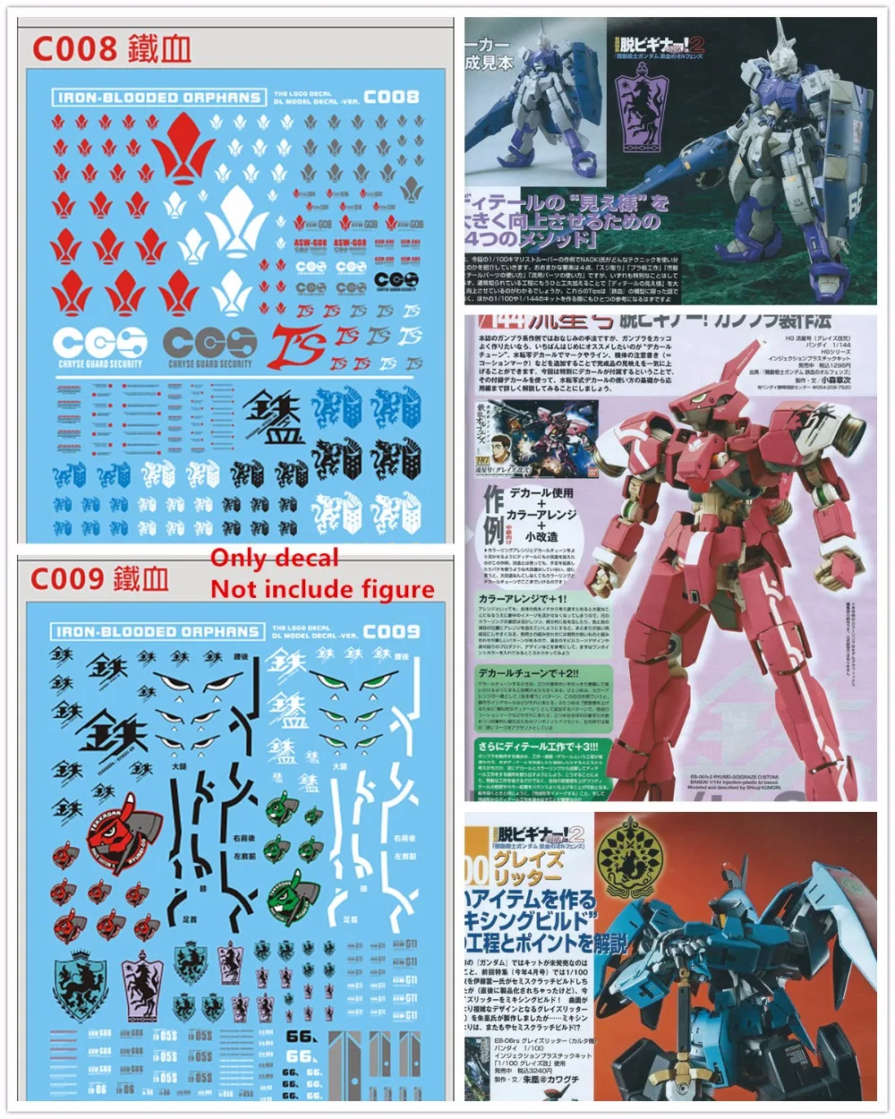 D.L Высококачественная наклейка на водную пасту для Bandai MG 1/100 RG 1/144 сирота с