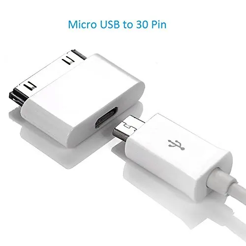 100 шт./микро USB адаптер для зарядки Apple iphone 4s 4 3gs iPhone4S ipad 2 3 30pin кабель Зарядное