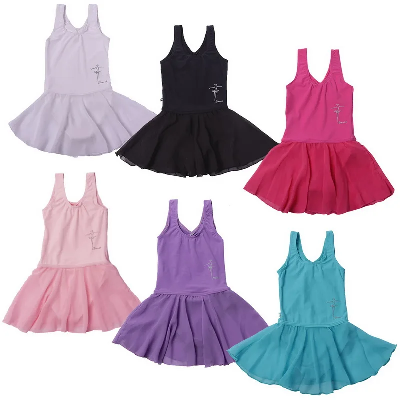 

BAOHULU Girls Ballet Leotard Short Sleeve Dance Dress Children Gymnastics Leotard Profession Ballerina Practice Costume