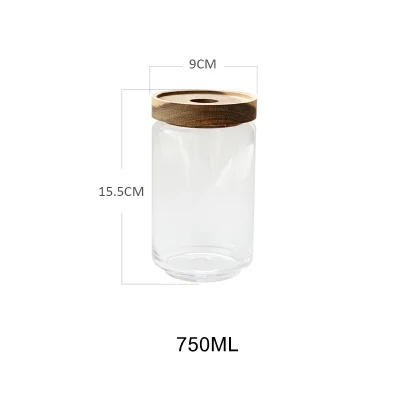 Itme C-750ML Креативная стеклянная банка для хранения продуктов, бутылка для специй, сахара, чая, кофе, контейнер, коробка для зерен, орехов, бак, может, кухонный органайзер для хранения, инструмент - Цвет: Itme C-750ML