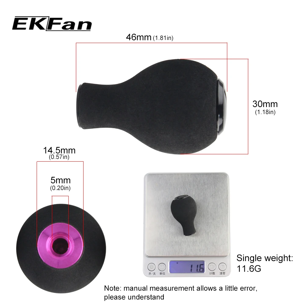 EKFan 1 шт. ручка для рыболовной катушки из ЭВА рыболовные аксессуары приманка