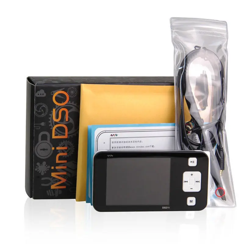 Мини DS211 портативный ЖК цифровой осциллограф ARM Nano карманный размер