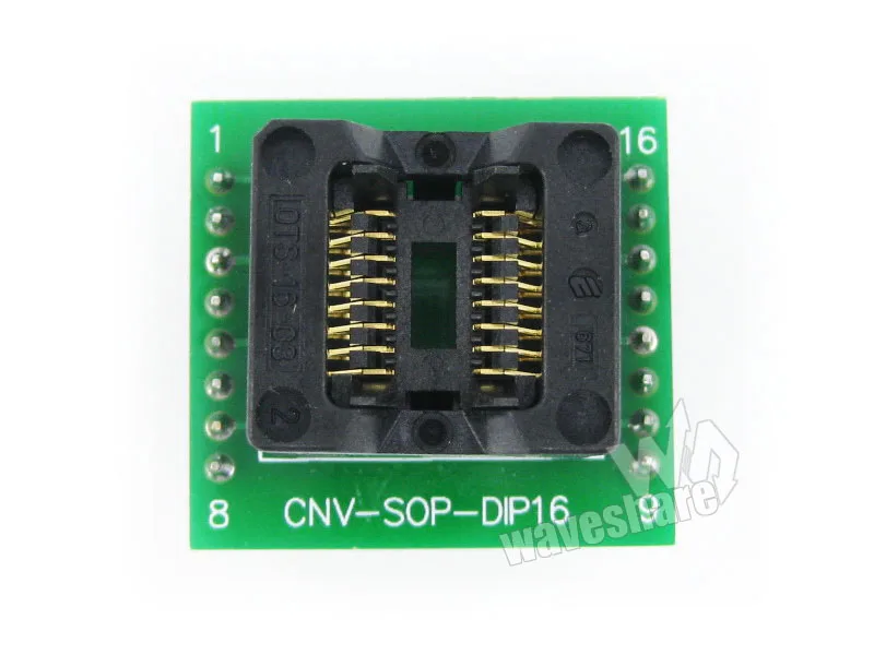 Адаптер программирования SOP16 на DIP16 (A) # SO16 SOIC16 адаптер для Enplas IC тестовый разъем