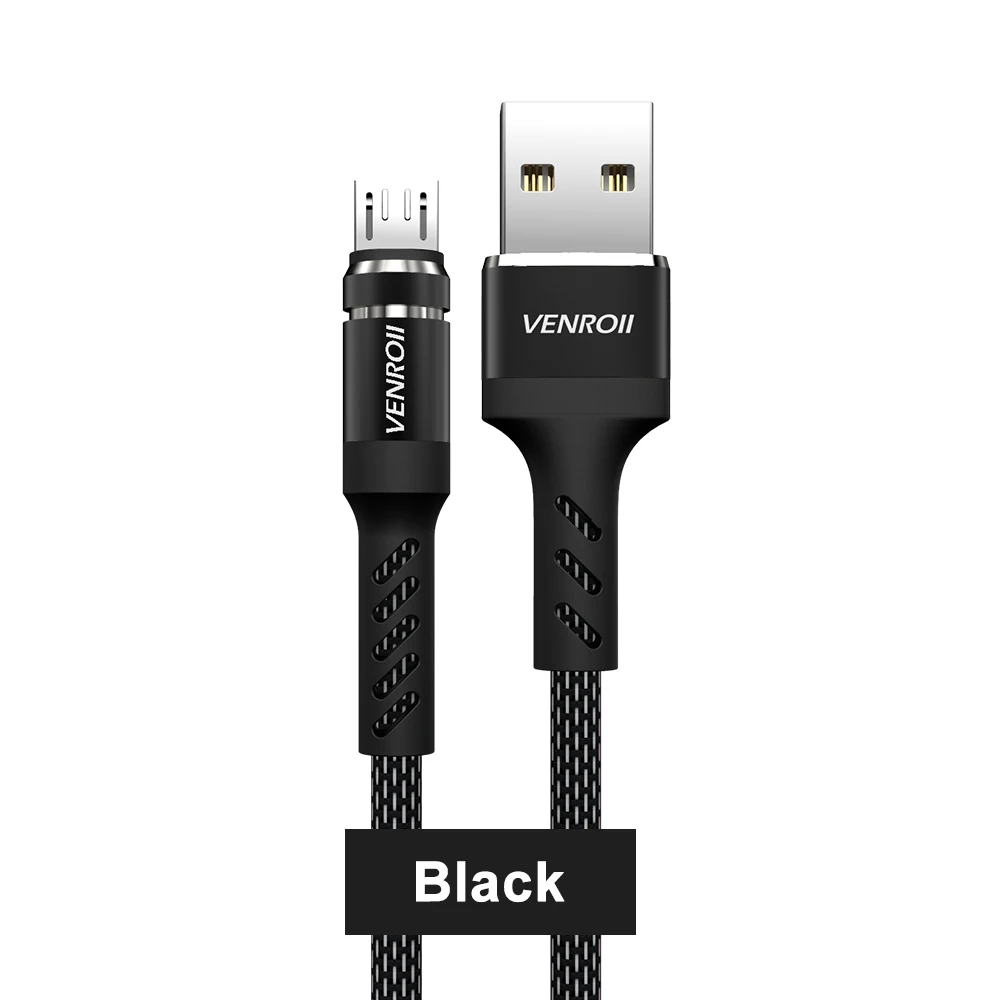 Black 2.4A Micro USB кабель провод для быстрого заряда для Android смартфон 100 см быстрое зарядное устройство MicroUSB порт шнур для Leovo Mi htc LG Meizu - Цвет: Black