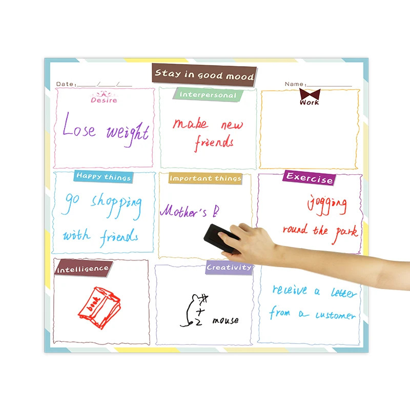 60x60 см доска ежемесячная еженедельник объявлений ежедневное написание записей