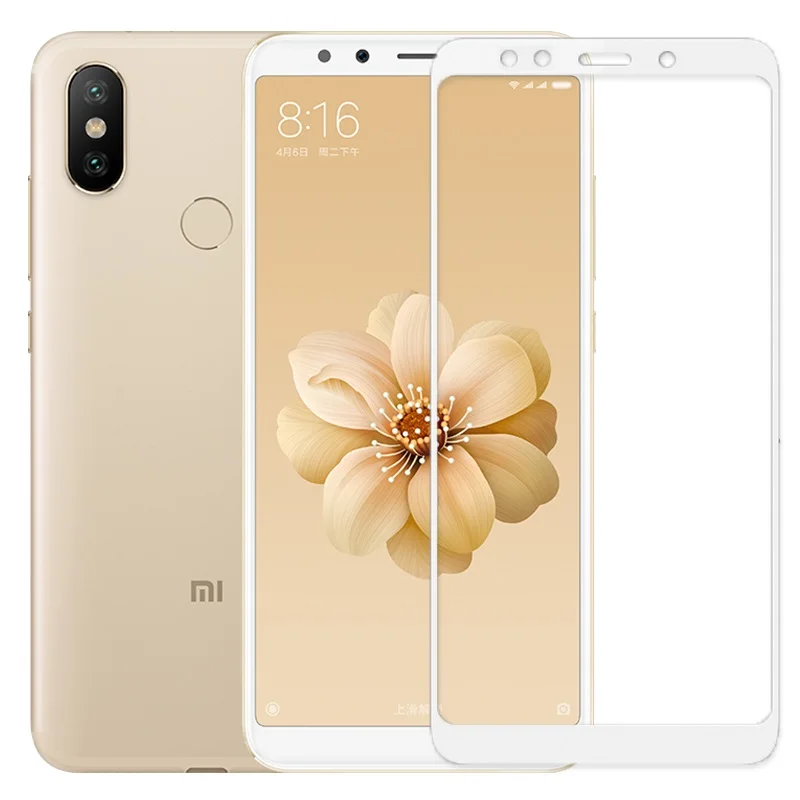 Screen protective all cover Tempered Glass For Xiaomi A2 MIA2 MI A 2 XIAOMIA2 6X 5.99 inch smartphone toughened display cases 9H | Мобильные