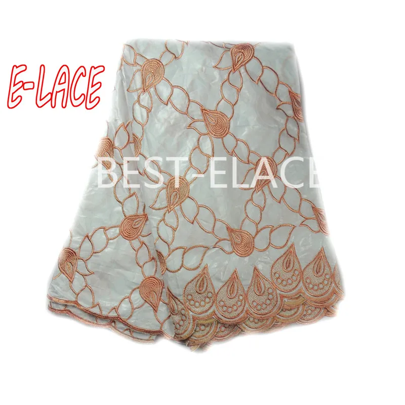 Многоцветный африканских Джордж Кружево Ткань Африканский обертка Высокое