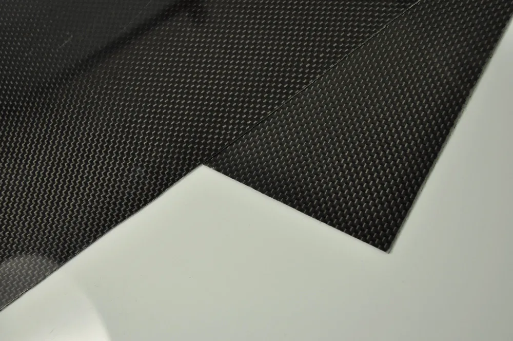 

1pcs Hot Sale RC Parts 100mmX250mmX1mm 100% Carbon Fiber plate panel sheet 3K plain Weave Glossy Wholesale & Retail