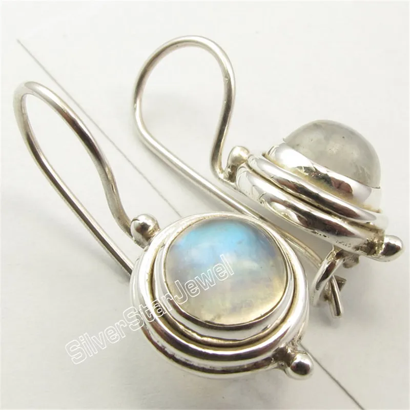 Окисленные Потрясающие висячие серьги из стерлингового серебра с аметистом 2 4 см