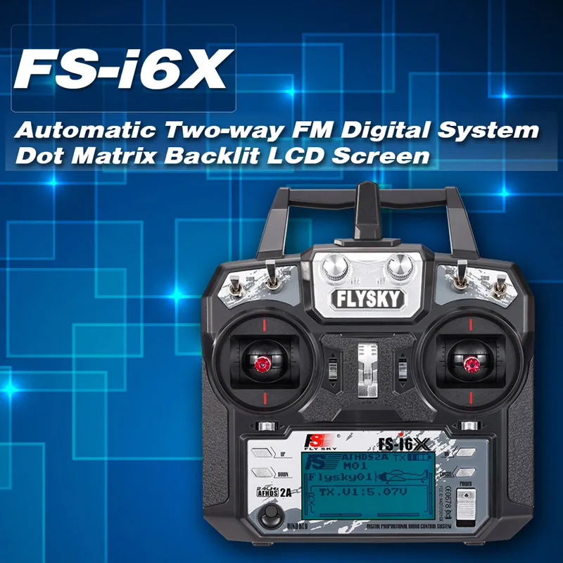 Flysky I6X FS-i6X 10CH 2,4 г AFHDS 2A передатчика радиоуправляемой модели к компьютеру регулятор давления газа с FS-iA6B FS-iA10B FS-X6B FS-A8S IA6 A8S приемник для RC Самолет