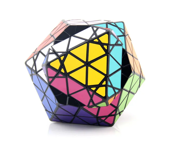 MF8 &amp Eitan Star ICOSAIX Oskar I II III Cube Puzzle Black/Stickerless Starminx Подарок Идея для X'mas день