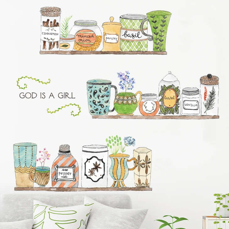 Креативные чашки наклейки на стену виниловые Съемные сделай сам для кухни