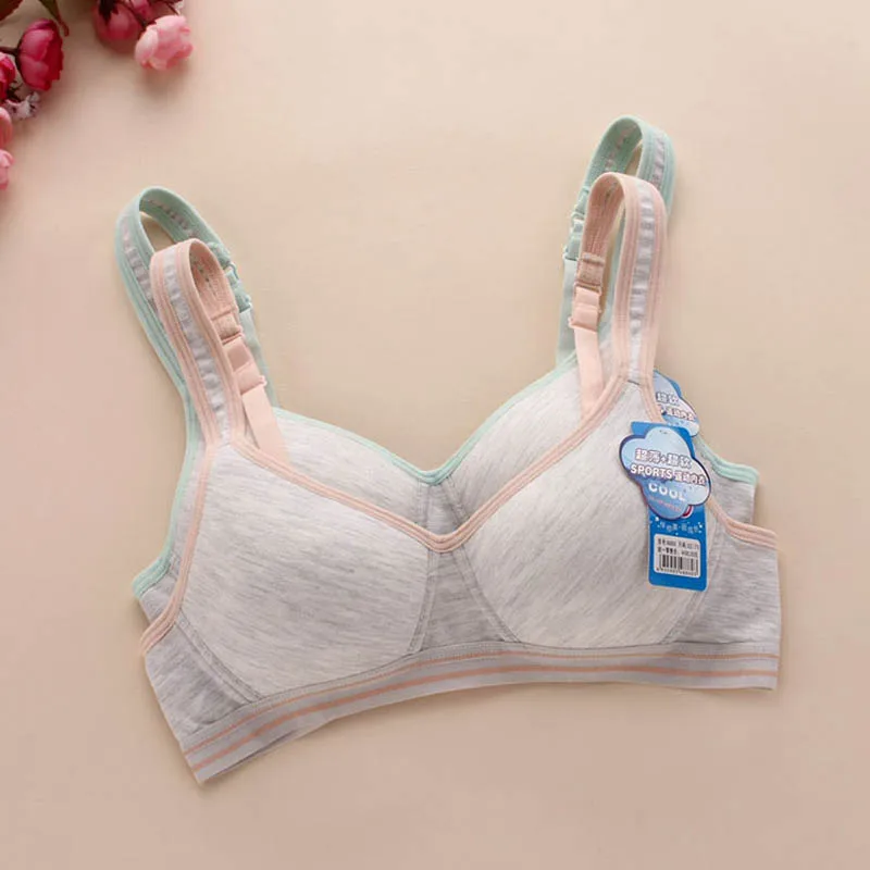 Бюстгальтер из 2019 хлопка для девочек бюстгальтер без стальных колец