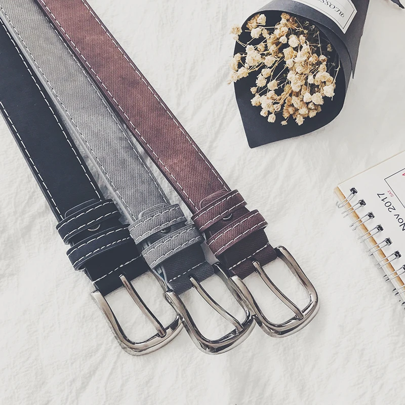 Отдельные молодежи человек студенческие модная пояс Нержавеющая сталь пряжкой