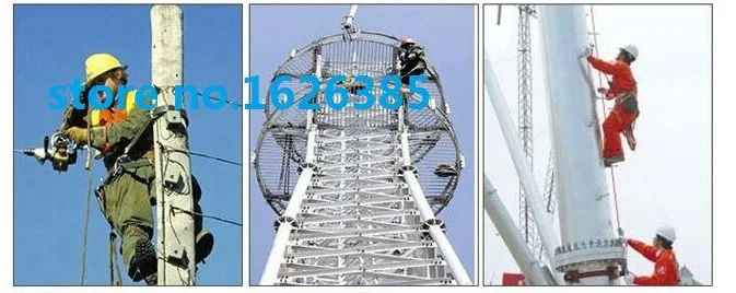 17KN строительный ремень безопасности CE стандарт с различными скоростями ТИП строительный альпинистский Электрический Скакалка подъемный слинг