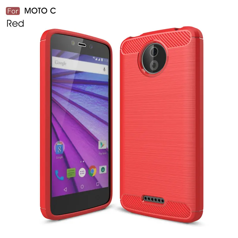 Тонкий защитный чехол для Motorola Moto C XT1750 XT1754 XT1755 XT1758 Plus противоударный кожаный