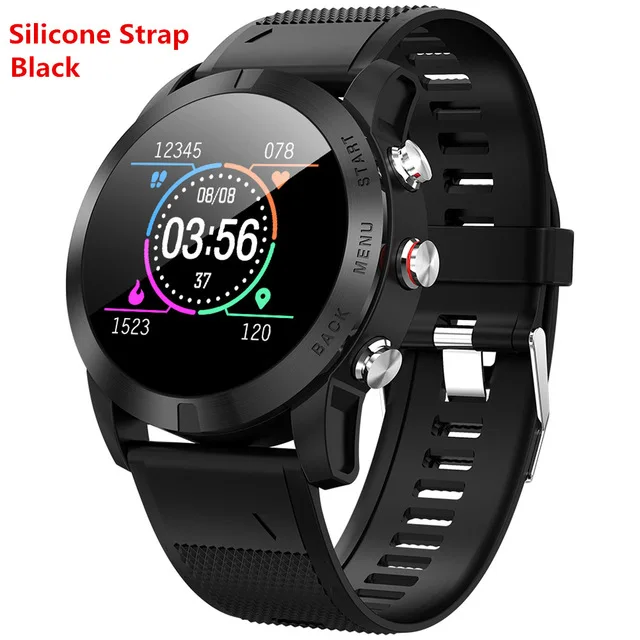 silica black S10 Смарт-часы для мужчин Full touch IP68 водонепроницаемые спортивные часы Bluetooth мониторинг сердечного ритма фитнес-трекер женский браслет - Цвет: silica black