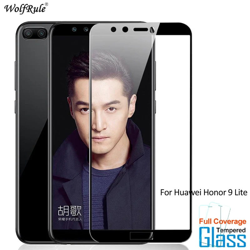 Стекло WolfRule для Huawei Honor 9 Lite защита экрана закаленное стекло с полным покрытием