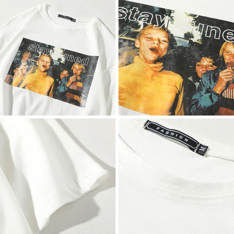 Футболка SLOUPPG мужская с круглым вырезом хлопковая Повседневная Свободная