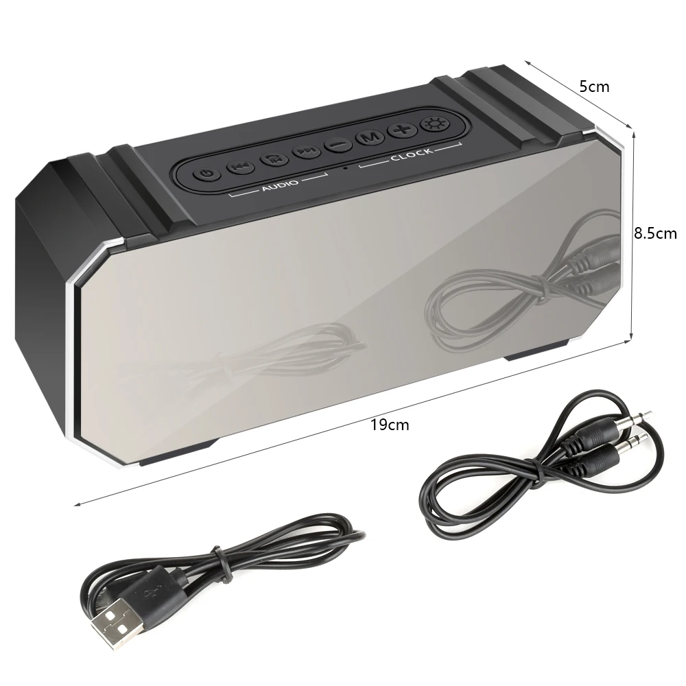 TOPROAD 10 Вт Bluetooth динамик беспроводной стерео алюминиевый музыкальный плеер